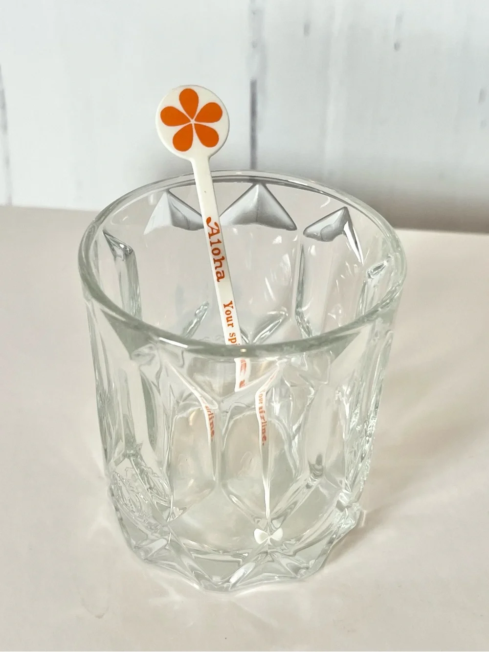 Vvintage Aloha Airlines plastic swizzle stick collectible advertising